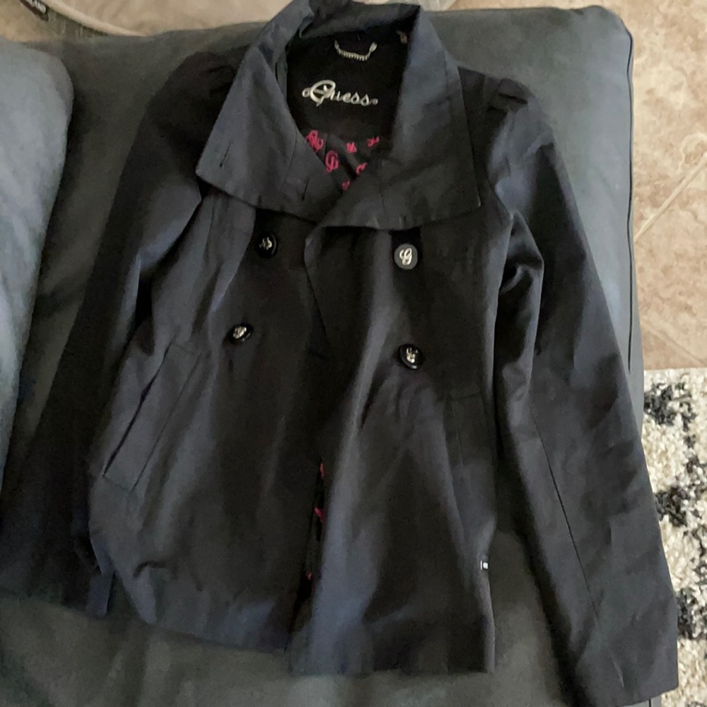 small black guess jacket